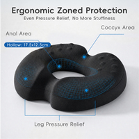 Coussin Ergonomique en Mousse à Mémoire de Forme pour Chaise – Soulagement de la Douleur, Atténue la Fatigue du Dos, du Coccyx et des Hanches – Idéal pour la Protection des Hémorroïdes lors de la Position assise