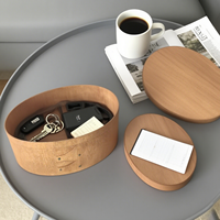 Boîtes de rangement en bois personnalisées avec logo, petites boîtes en contreplaqué avec panneau mural, boîtes cadeaux en bois, artisanat en bois pour l'organisation et la présentation