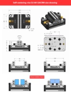 Étau de précision manuel auto-centrant à mâchoires souples HY Precision Chinese Dianjin DJ-80120