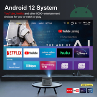 Proyector Portátil LCD con Conexión a Teléfono Móvil Android Inteligente 4K, Video Full HD 1080P, LED, WiFi, Mini Proyector 4K para Cine en Casa