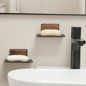 Portasapone Quadrato Multifunzionale in Legno Massello Creativo per la Casa, Mensola da Parete per Oggetti Vari per Cucina, Soggiorno, Guardaroba - Product Image 3