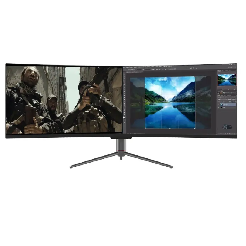 Wide View Bestseller 49 Zoll gebogen 120Hz 144Hz Gaming 5K Monitor Gaming 49 Zoll