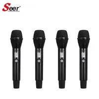 Microphone électrodynamique professionnel Seer Audio S-28 de haute qualité, sans fil UHF, scène, véritable diversité, 2 canaux, Bluetooth, USB