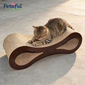 Tiragraffi per Gatti a Forma di 8 Grande Classico Ondulato, Multifunzione, con Design a Tunnel, per Ingrosso dal Produttore - Product Image 2