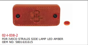 Offre Spéciale LED AMBRE OEM 55801631615 LAMPE LATÉRALE pour <span class=keywords><strong>IVECO</strong></span> <span class=keywords><strong>STRALIS</strong></span> - Product Image 5