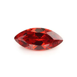 Venta al por mayor 6X12mm Marquise Cut Natural Mozambique Red Garnet Gemstone Piedra suelta facetada de alta calidad Certificado IGI por quilate - Product Image 1