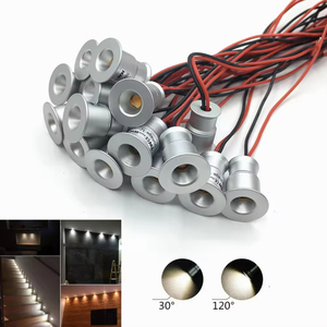 Mini <span class=keywords><strong>spot</strong></span> LED encastrable 1W <span class=keywords><strong>IP65</strong></span> 12V <span class=keywords><strong>dimmable</strong></span> pour intérieur, fêtes, escaliers, allées, armoires et plafonds - Product Image 1
