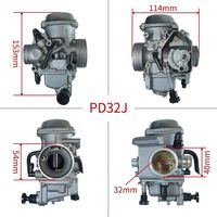 Nouveau carburateur TRX350 pour moto Assy FT150 Rancher 350 TRX 300/350/400CC 4 temps ATV ATC 2000-2006 PD32J Carburateurs