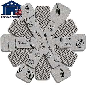 Protectores de Sartenes Apilables de 3 Tamaños, Separadores de Sartenes con Logotipo Personalizado, Almohadillas Antideslizantes para Utensilios de Cocina, Evitan Rayones y Daños, Organización de Cocina - Product Image 1