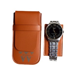 Cross-border Leather <b>Watch</b> Bag, Single <b>Watch</b> Organizer, Flip-top <b>Watch</b> <b>Case</b>, Quartz <b>Watch</b> Crystal Scratch-resistant Leather - Product Image 5