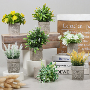 Mini tallo suculento Artificial DIY, rosa blanca y planta de imitación de plástico <span class=keywords><strong>Echeveria</strong></span> para decoración del hogar para Navidad, Día DE LA Madre - Product Image 2