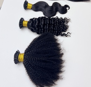 Extensions de cheveux en kératine 11A en gros, 100 % vierges non traitées, afro crépus bouclés 4C, pointes de cheveux super double drawn - Product Image 5