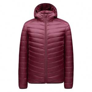 Veste d'hiver rembourrée en coton à capuche noire surdimensionnée avec logo personnalisé, vente en gros, légère et chaude, pour hommes - Product Image 6