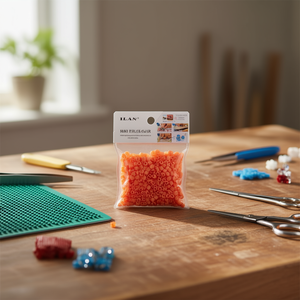 Perline Ilan Art Perler Arancione Chiaro 5x5mm Circa 500 Pezzi - Product Image 3