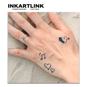 Tatuaggi a Cuore Carini all'Ingrosso, <span class=keywords><strong>Tatuaggio</strong></span> Duraturo 15 Giorni, Impermeabile, Arte Corporea Naturale con Succo di Frutta per Dita, Adesivi in Bulk - Product Image 2