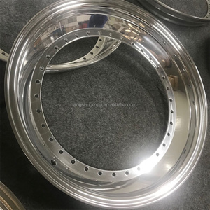 จีนโรงงานคุณภาพสูง Forged Rims <span class=keywords><strong>15</strong></span>ถึง16 Step Lip 34หลุมด้านนอกล้อ Lip 3ชิ้นแยกล้อด้านนอก Lip สำหรับ <span class=keywords><strong>BBS</strong></span> - Product Image 3