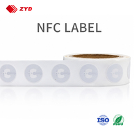 NTAG213 NFC-Aufkleber 13,56MHz ISO14443A Bedruckbar Wasserfest Selbstklebend Individueller Druck für Produktinformationen und Mobile Interaktion