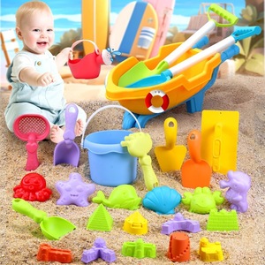 Ensemble de jouets de plage d'extérieur pour enfants, transfrontalier, avec voiture de plage, sablier, pelle et seau, pour bébés, pour creuser du sable et jouer dans l'eau pour attraper les coquillages - Product Image 3