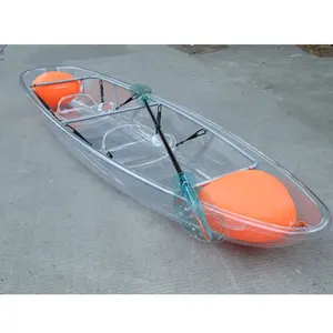 Kayak de pêche Transparent, en Fiber de carbone, Double, fabrication sous vide, pour la mer