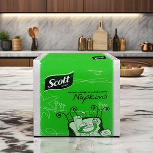 Servilletas de Papel Scott, 200 Hojas, 1 Capa, Blancas, para Uso en Restaurantes y Cócteles, Estilo Bolsa - Product Image 4