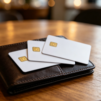 Tarjeta de PVC imprimible con chip IC de contacto SLE4442/4428, tarjeta RFID en blanco con banda magnética, tarjeta inteligente para pagos comerciales, ¡Gran Venta!