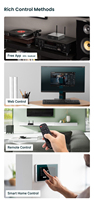 Aryic S50 Pro + Streaming musik nirkabel, penguat Audio Digital Multiroom Kelas D dengan output Rca/optik/Sub