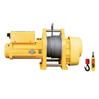 Treuil électrique compact 300 kg 220 V avec câble en acier de 30 m pour levage de bateaux marins