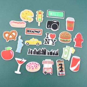 Breloques populaires en caoutchouc écologique pour chaussures, motifs Frites, Poulet frit, Fête, Noël, McDonald's, cadeaux pour enfants, décoration de sabots, DIY - Product Image 6