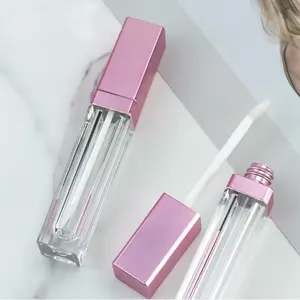 Private Label Lipgloss Wand Buizen Lege Liquid Lipgloss 9Ml Aangepaste Vierkante Lipgloss Buizen