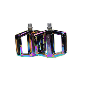 Pédale de VTT personnalisée en alliage d'aluminium Pédales plates colorées à plateforme Système 9/16 axes 2du Pédales de cyclisme ultralégères - Product Image 4