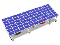 Watt Solar Free Design Aluminium Easycarport Système de montage d'abri solaire Pv Structure de stationnement 5kW 10kW pour 1 ou 2 voitures