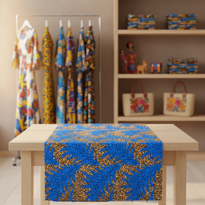 Tela Africana ZHAORUN Gold Ghana Kente 100% Algodón, Tejido con Diseño de Espiga, Estampado Africano para Vestidos de Niñas y Niños - Product Image 2