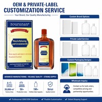 Aceite de Masaje Relajante Muscular Zourunan 50ml, Botella de Vidrio Ámbar, Para Uso Externo, Confort para la Piel, Envío Directo de Fábrica