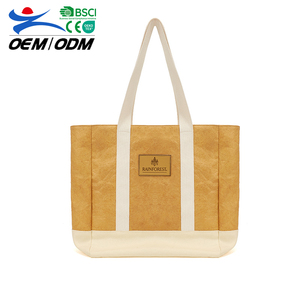 Custom Dupont <b>Large</b> Size Tote <b>Bag</b> with Patch Logo Reusable Shopping <b>Bag</b> for Women and Men - Product Image 1