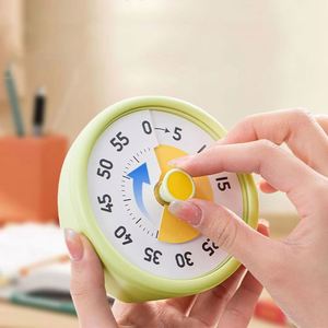 Portable 60 Minute Silent Visual Timer, Plastic Silent Kitchen Timer, Round Durable Timer Number - Product Image 2