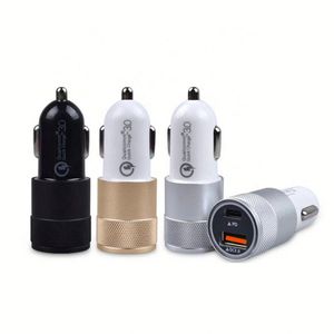 Chargeur de voiture Nouveau Type-C PD Charge rapide Alliage d'aluminium <span class=keywords><strong>Qc3</strong></span> <span class=keywords><strong>0</strong></span> Charge rapide 36W Chargeur de voiture Double chargeur de voiture - Product Image 2