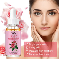 Minyak Esensial Mawar 1 Fl Oz 30ml Distilasi Uap 100% Murni Alami Anti-Penuaan Pelembab Bernutrisi untuk Semua Jenis Kulit Perawatan Rambut