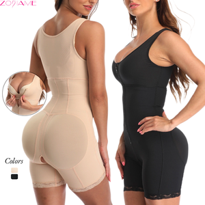 プレミアム女性用高圧縮シェイプウェアプラスサイズジッパー-クロージャーワンピースおなかお尻リフティングボディ彫刻トップ - Product Image 1