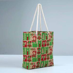 Bolsa de Playa de Yute Ecológica y Económica para Mujer, Bolsa de Mano, Bolsa de Hombro para Marketing, Viajes y Regalos, Hecha en India - Product Image 4