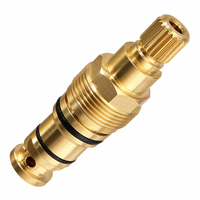 Pièces d'axe de valve tournées CNC en laiton C3604 sur mesure pour cartouche céramique de robinet de salle de bain et vannes de régulation d'eau pour la plomberie