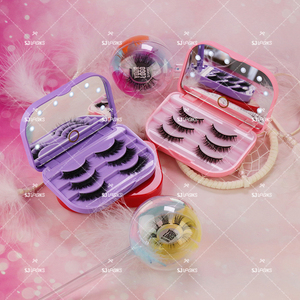 เคสกระจกใส่ขนตามิงค์10D,พร้อมไฟ LED กล่องบรรจุภัณฑ์ถาด3คู่1คู่กล่องใส่ขนตาส่งจากโรงงาน - Product Image 4