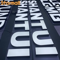 Éclairage frontal personnalisé en LED, éclairage frontal en acrylique pour extérieur, enseigne 3D, devanture de magasin, logo lumineux en acier inoxydable