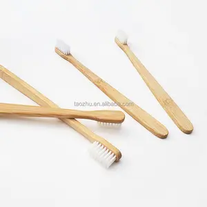 Manufacturer Direct Products Flat Bamboo Toothbrush with Custom Medium or Soft Bristle