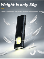 Linterna de Bolsillo EDC Compacta, Recargable, LED, con Clip, COB, Portátil, Magnética, para Llavero, Trabajo, Camping, Emergencias