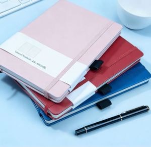 Cuaderno de Tapa Dura de Cuero PU A5/A6, 100 Hojas, Correa Elástica, Logotipo Personalizado para Uso Personal y Empresarial, Económico - Product Image 3