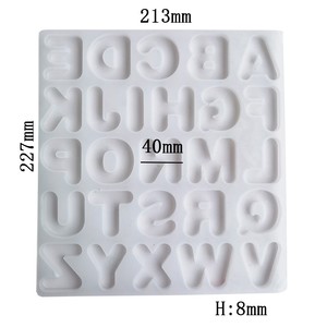 Moule en silicone pour résine époxy, lettres A-Z, écologique, pour sacs OPP, pendentifs, artisanat, <span class=keywords><strong>kit</strong></span> DIY alphabet - Product Image 5