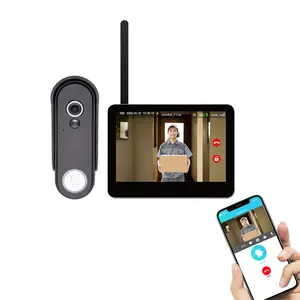 Wholesale 1080p HD Wireless Video Doorbell Outdoor Camera With Indoor Screen Support Remote Unlocking Door Bell Door Phone