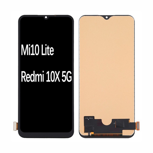 Replacement Display AMOLED Lcd Mobile Phone Screen for XIAOMI Mi10 Lite Redmi 10X 5G Digitizer Assembly LCD Screen LCD Screen