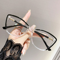 Lunettes photochromiques anti-lumière bleue haut de gamme, tendance, élégantes, montures œil-de-chat pour myopie, personnalisables avec LOGO, vente en gros