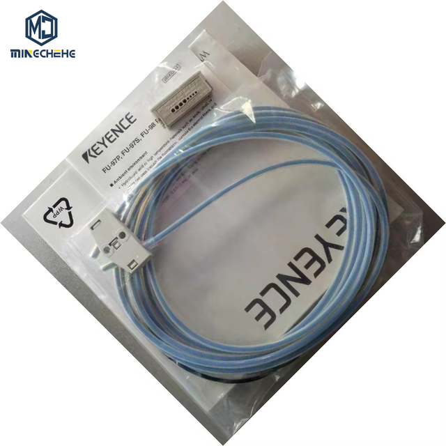 FU-98 Reflective Long Range Fiber Optic Sensor 850mm Detection 0.005mm Gold Wire M4 Thread 2m Free-cut